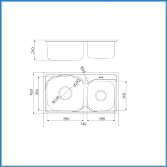 Chậu Rửa Chén Inox Malloca MS 1011P