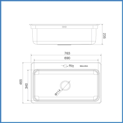 Chậu Rửa Chén Inox Malloca MS 1022D