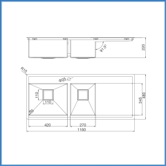 Chậu Rửa Chén Inox Malloca MS 6306T