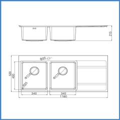 Chậu Rửa Chén Inox Malloca MS 7818