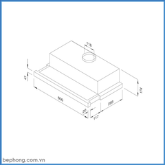 Máy Hút Mùi Âm Tủ Malloca K1506