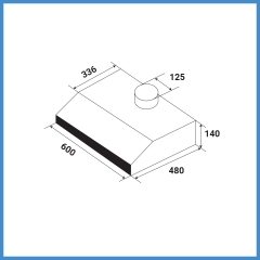 Máy Hút Mùi Cổ Điển Kaff KF-688I