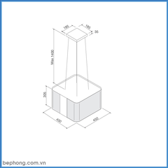 Máy Hút Mùi Đảo Malloca CUBE F-181