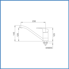 Vòi Chậu Rửa Chén Malloca K120N