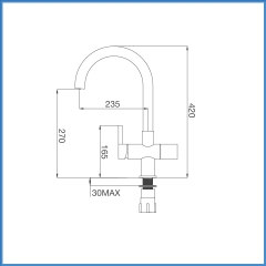 Vòi Chậu Rửa Chén Malloca K150DW