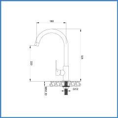 Vòi Chậu Rửa Chén Malloca K1603CL