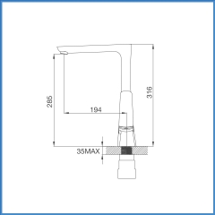 Vòi Chậu Rửa Chén Malloca K292C