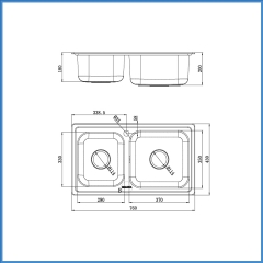 Chậu Rửa Chén Inox Malloca MS 2076E
