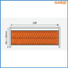 Giá Bát Đĩa Cố Định 900mm Garis GB07.90E