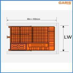 Giá Dao Thớt Gia Vị 350mm Garis GM02.35C