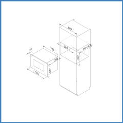 Lò Vi Sóng Âm Tủ Malloca MW-927BG(Đen)