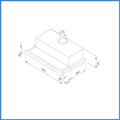 Máy Hút Mùi Âm Tủ Malloca K1507 TC