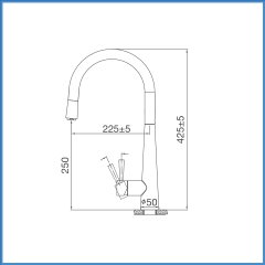 Vòi Chậu Rửa Chén Malloca K095-SS