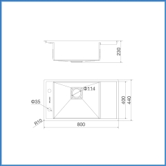 Chậu Rửa Chén Inox Malloca MS 6303 WST