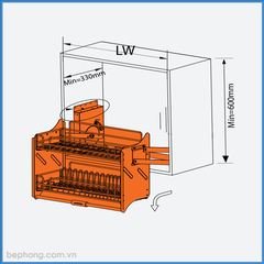 Giá Bát Nâng Hạ Garis ML06.90V