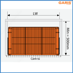 Giá Đựng Xoong Nồi 700mm Garis GP02.70C