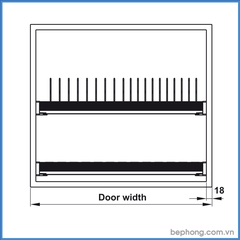 Giá Đựng Chén Bát Presto 800mm Hafele 544.40.013