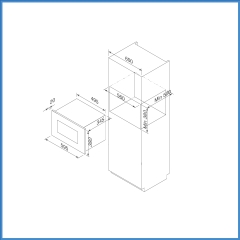 Lò Vi Sóng Âm Tủ Malloca MW-925BF