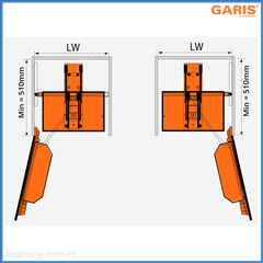 Tủ Đồ Khô Cánh Mở 600mm Garis MS6.60GA