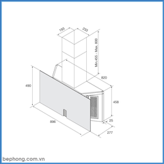 Máy Hút Mùi Áp Tường Malloca TIME K-16 BRUNO