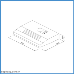 Máy Hút Mùi Cổ Điển Malloca H342.6 TC