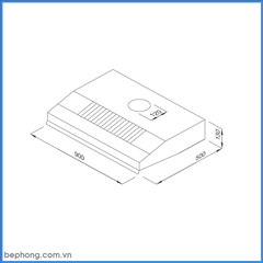 Máy Hút Mùi Cổ Điển Malloca H342.9 TC