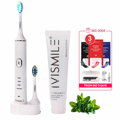 Bàn chải đánh răng điện tích hợp LED tẩy trắng răng IVISMILE LED Sonic Electric Toothbrush PRO Limited Edition