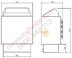 Máy xông hơi khô Amazon 4.5kw