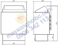 Máy xông hơi khô Bảo Châu BC6kw