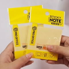 Giấy Note 3x3 Màu Vàng Neon Sáng Để Ghi Chú Pro Office SN103