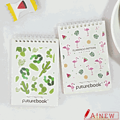 Sổ Lò Xo A6 - A6LX / Sổ lò xo Future Book / Sổ lò xo dọc A6 / Sổ lò xo dễ thương / 85 trang/ mã số 965671