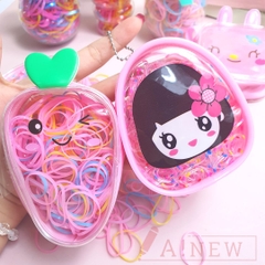 Giỏ thun cột tóc nhiều màu cho bé