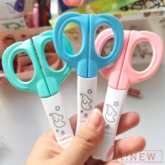 Kéo học sinh mini có nắp bảo vệ