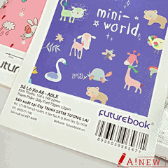 Sổ Lò Xo A6 - A6LX / Sổ lò xo Future Book / Sổ lò xo dọc A6 / Sổ lò xo dễ thương / 85 trang/ mã số 965671