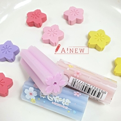 Combo 3 thỏi gôm tẩy bút chì hoa Anh Đào (tặng 4 viên tẩy hoa anh đào nhỏ)