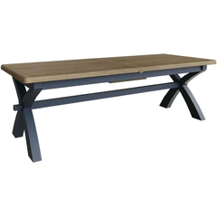 Bàn Ăn Mở Rộng DG-HOP25BET-B Gỗ Sồi, Kích Thước 2.5m-3.0m (2.5M Cross Legged Dining Table)