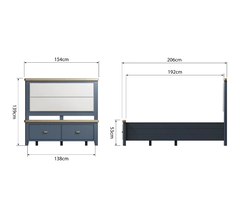 Giường Ngủ Cao Cấp Gỗ Sồi Nhập Khẩu HOP-46 (HOP-46-BED)