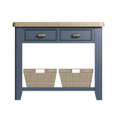 Bàn Console Table HOP-CON-B Có Giỏ Cói