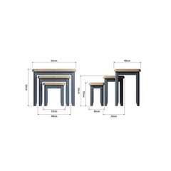 Bộ 3 Bàn Sofa Nhỏ HOP-N3T-B (Nest of 3 Tables)