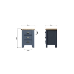 Tủ Đầu Giường HOP-LBSC-B (Large Bedside Cabinet)