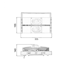 Đèn pha module COB Oem Philips - 100W (2*50w)