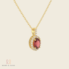 Dây Chuyền Đá Quý Ruby Đỏ - VHN01-03