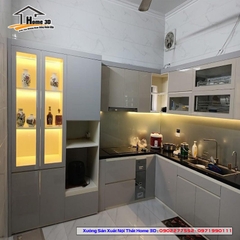 Mách Nhỏ Kinh Nghiệm Chọn Đơn Vị Thi Công Tủ Bếp Acrylic - Gỗ Công Nghiệp