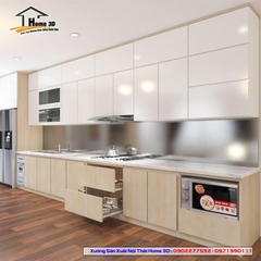 Cẩm nang toàn diện về việc chọn đơn vị thi công tủ bếp gỗ công nghiệp cánh Laminate
