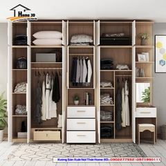 Mẫu Tủ Quần Áo Đẹp Rẻ Home 3D