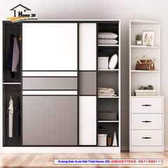 Mẫu Tủ Quần Áo Đẹp Rẻ Home 3D