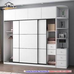 Mẫu Tủ Quần Áo Đẹp Rẻ Home 3D