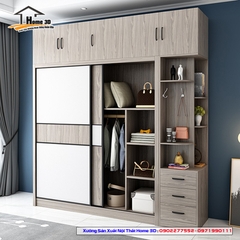 Mẫu Tủ Quần Áo Đẹp Rẻ Home 3D