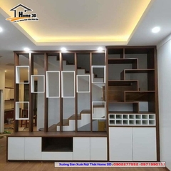 Vách Ngăn Phòng Khách Và Bếp Mẫu H3D03