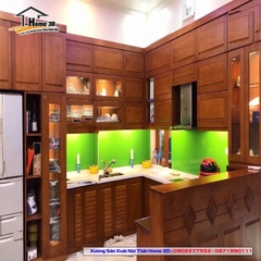Tủ Bếp Gỗ Gõ